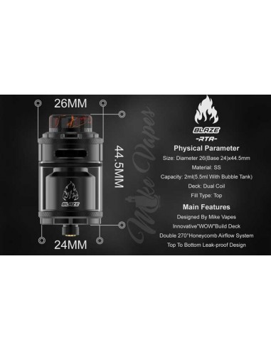 Thunderhead Blaze RTA Matte Black