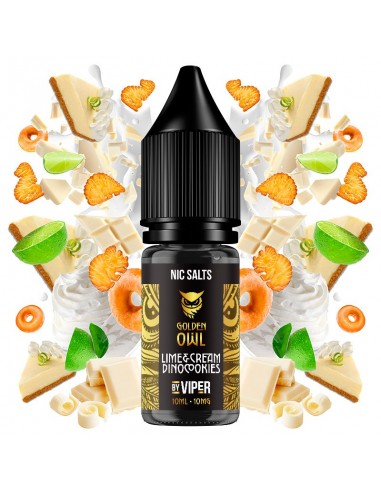 Lime Cream Dinocookies - Golden Owl Nic Salts by Viper 10ml