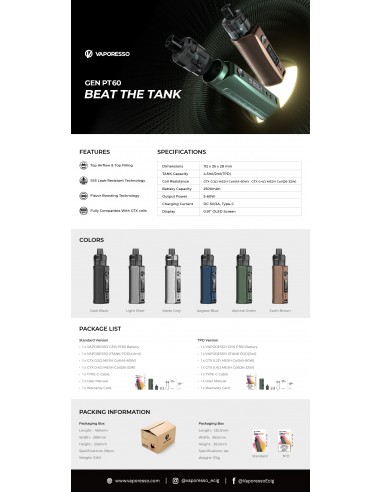 Kit Vaporesso Gen PT60