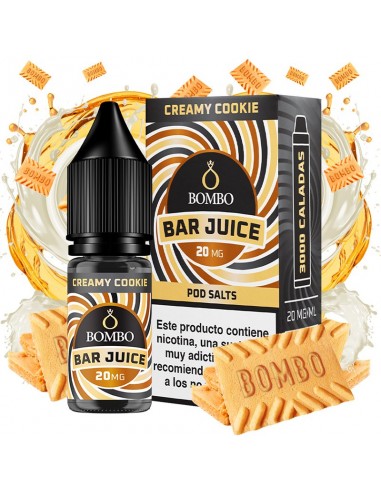 Bar Juice Nic Salt by Bombo Creamy Cookie 10ml