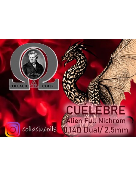 Resistencia Artesana Collaciu Coils Cuelebre 0.14 ohm Dual