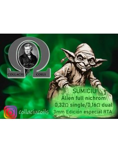 Resistencia Artesana Collaciu Coils Sumiciu 0.16 ohm Dual 3mm