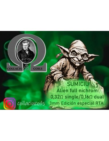 Resistencia Artesana Collaciu Coils Sumiciu 0.16 ohm Dual 3mm