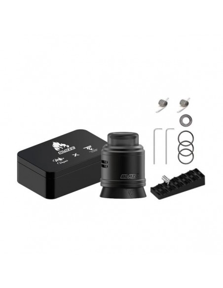 Blaze RDA de 24 mm - Thunder Cloud x Mike Vapes Matte Black