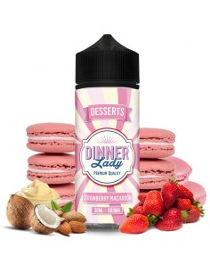 Aroma Longfill Dinner Lady Strawberry Macaroon 30ml/120
