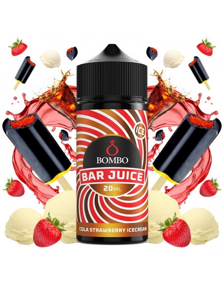 Aroma Longfill Bombo Bar Juice Cola Strawberry Ice Cream 20ml/120