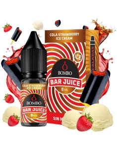 Bar Juice Nic Salt by Bombo Cola Strawberry Ice Cream 10ml
