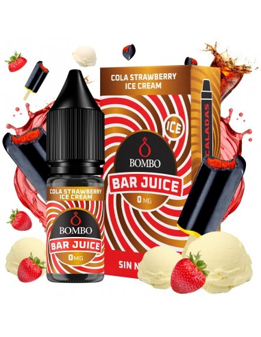 Bar Juice Nic Salt by Bombo Cola Strawberry Ice Cream 10ml